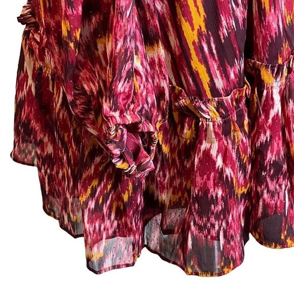 House of Harlow 1960 REVOLVE NWT long sleeve boho mini dress size 8 - Picture 5 of 16